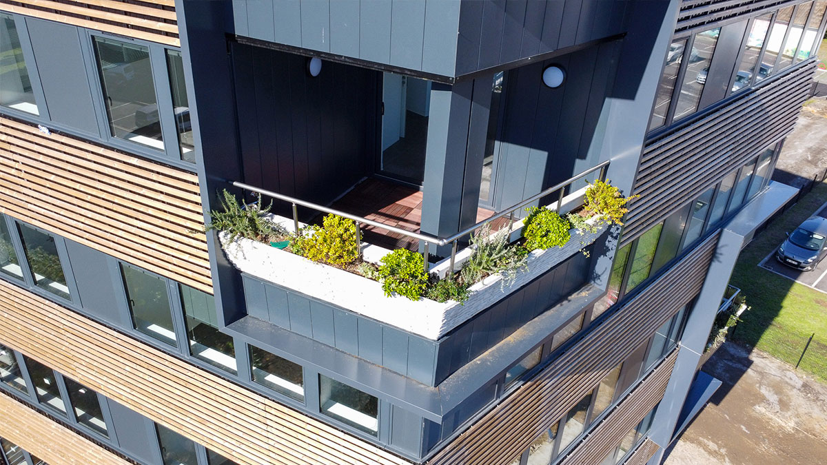 balcon vegetalise immeuble green park à talence